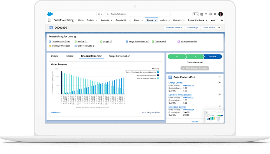 screenshot of Salesforce CPQ & Billing